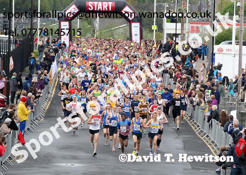 Start of the Sunderand City Half Marathon. Photo: David T. Hewitson/Sports for All Pics